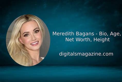 meredith bagans age|Meredith Bagans Bio, Relationship, Husband, Married, Net Worth